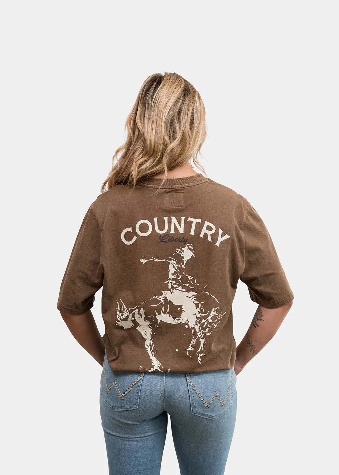 T-shirt brown Saddle