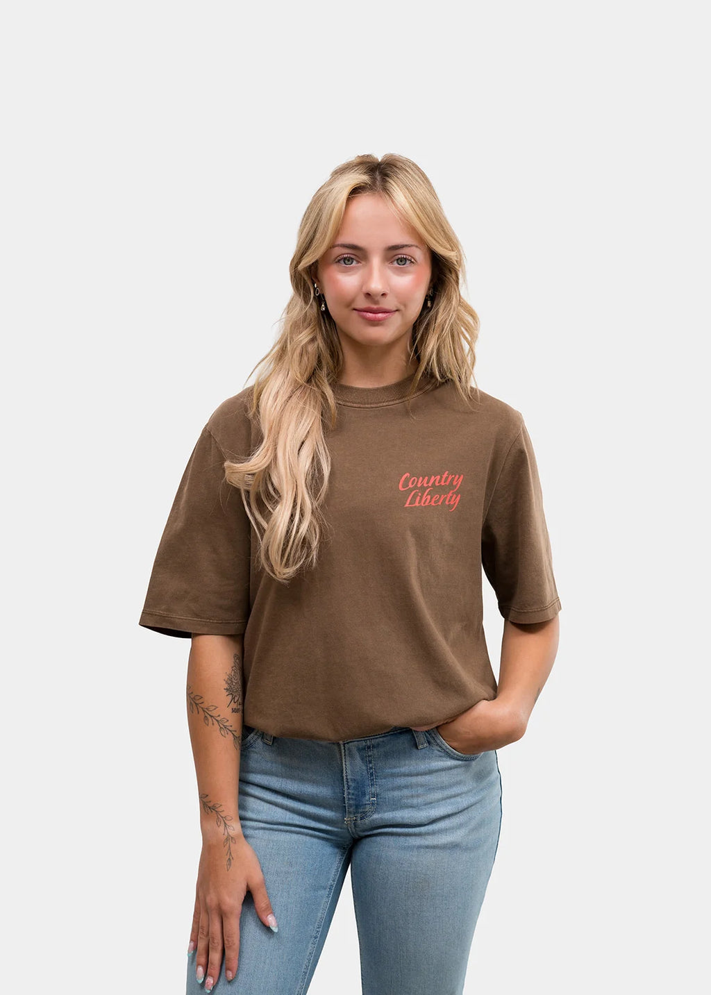 T-shirt Outlaw – Brun