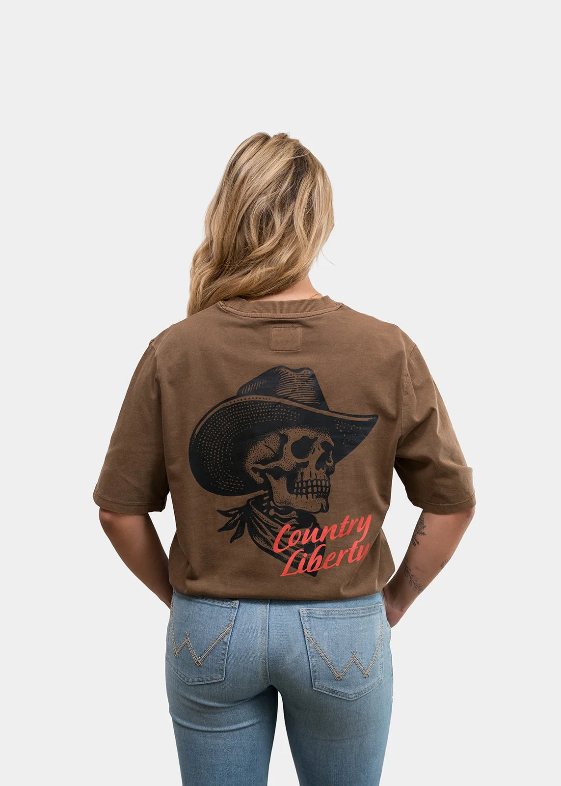 T-shirt Outlaw – Brun