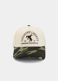 Cream and Camo "Country Liberty Realtree" Cap