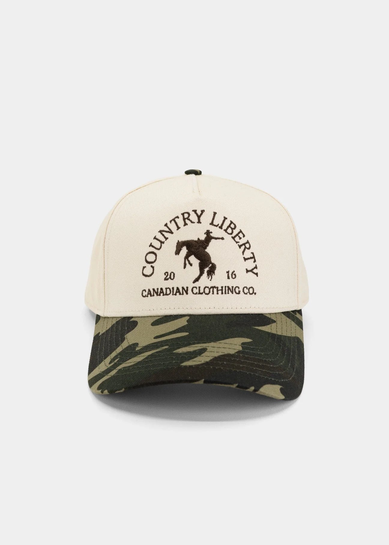 Cream and Camo "Country Liberty Realtree" Cap