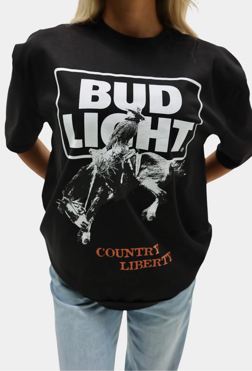 T-shirt « Bud Light Rodeo » noir
