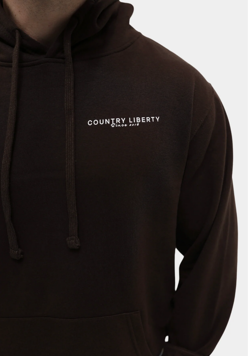 Hoodie « Country Liberty Deer » brun
