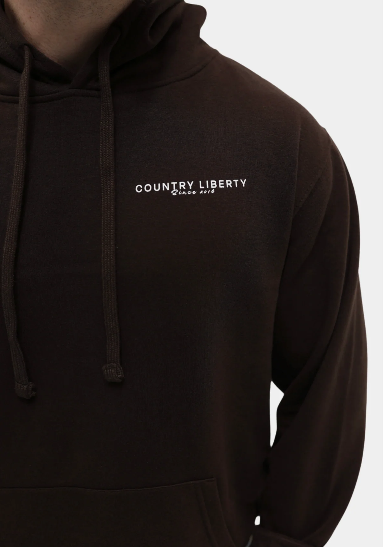 Hoodie « Country Liberty Deer » brun