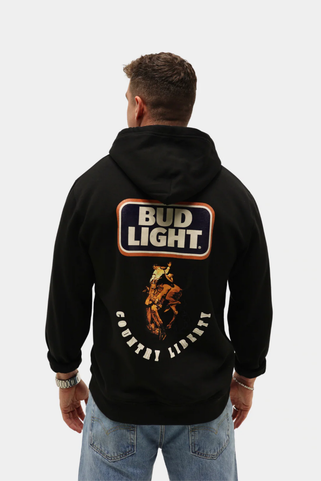 Hoodie « Bud Light Rodeo » noir