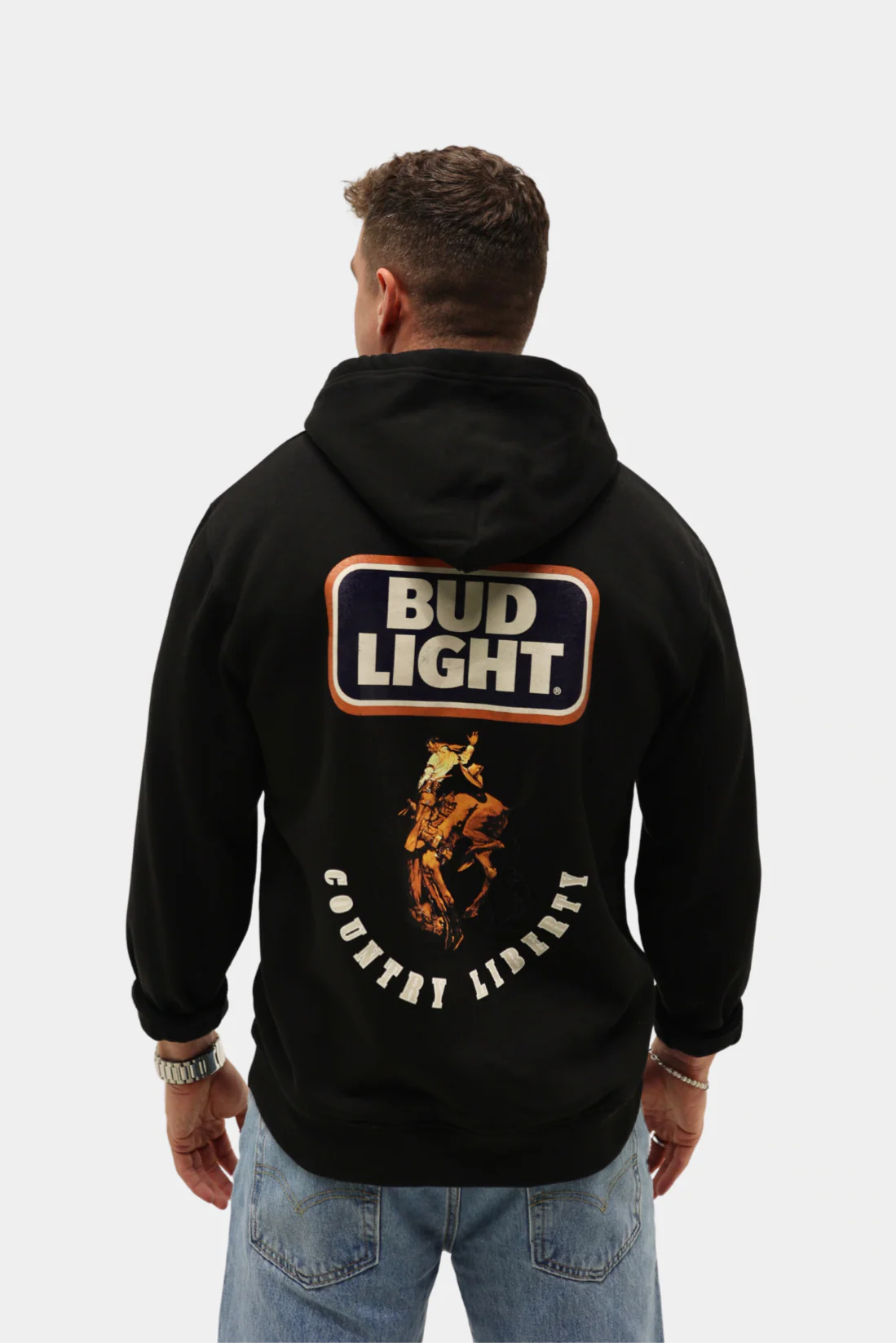 Hoodie « Bud Light Rodeo » noir