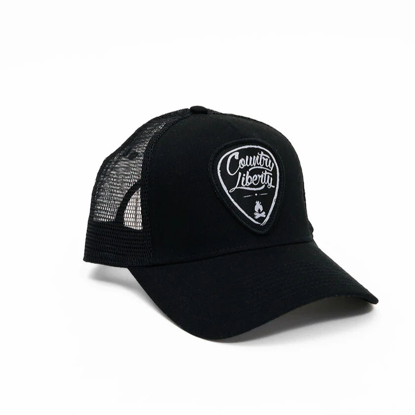 Casquette trucker Country Liberty noire