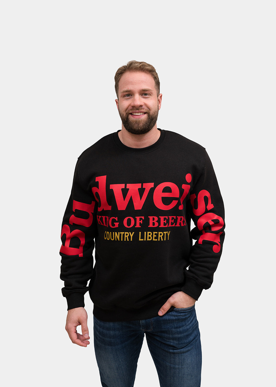 Crewneck « Budweiser King of Beer » noir