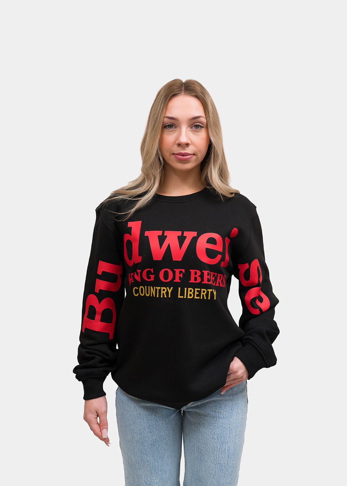 Crewneck « Budweiser King of Beer » noir