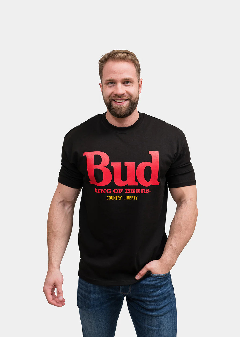 T-shirt « Bud King of Beers » noir