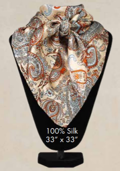 Foulard Wild Rag Paisley Tan