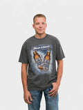 T-shirt vintage budlight gris