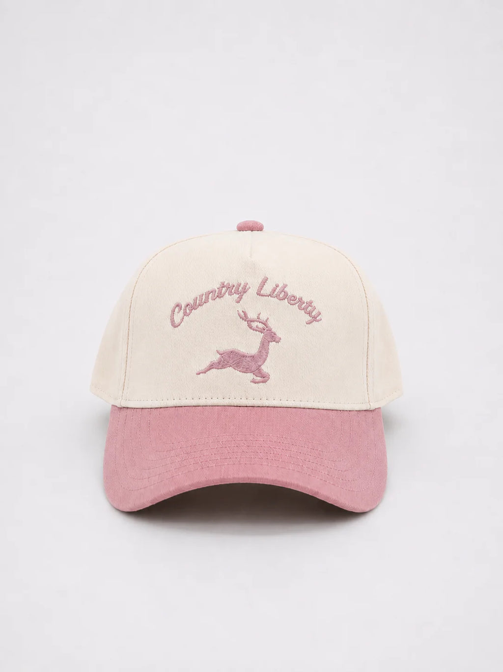 Casquette Deer Two-Tone – Naturel/Rose