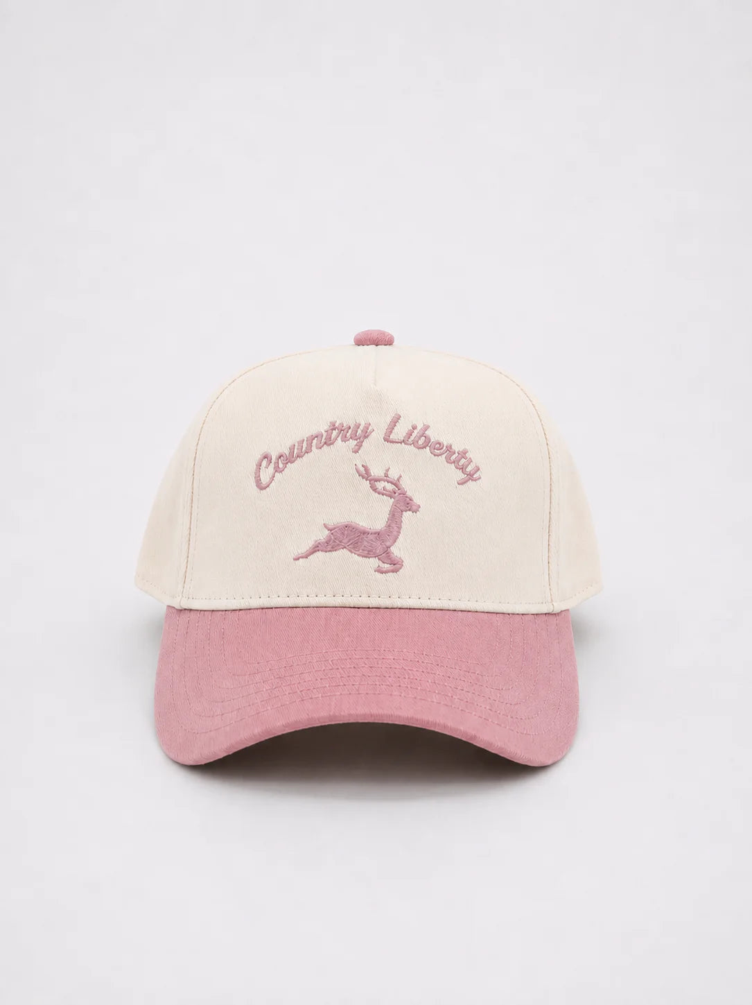 Casquette Deer Two-Tone – Naturel/Rose