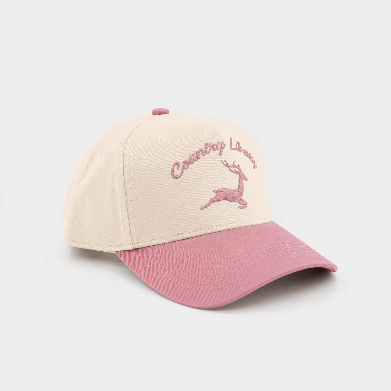 Casquette Deer Two-Tone – Naturel/Rose