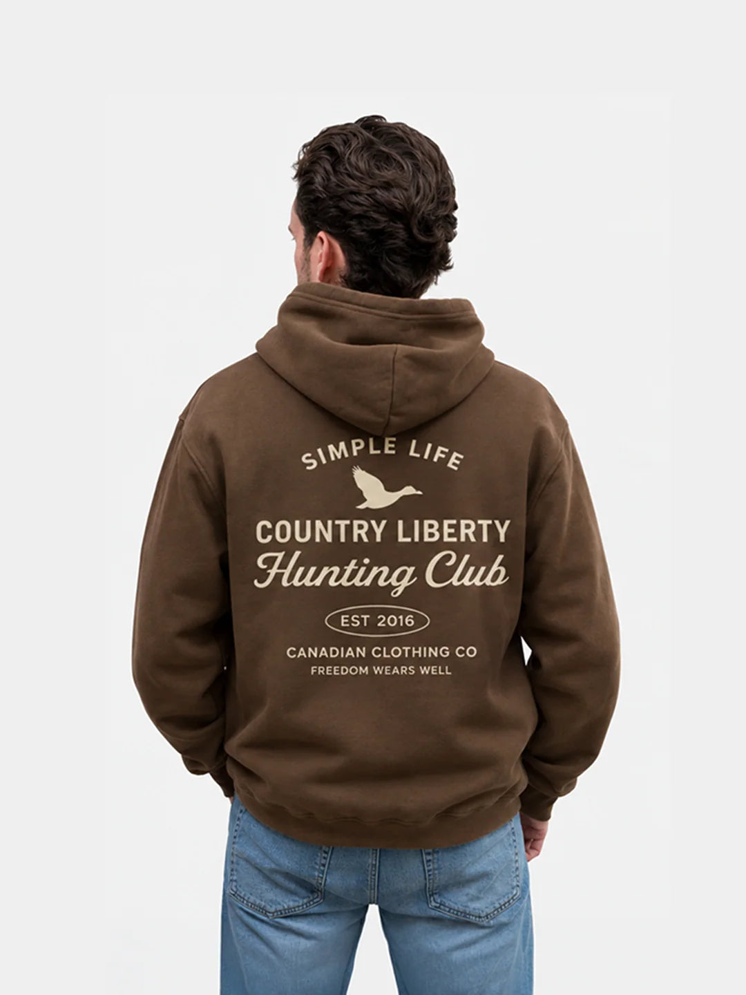 Hoodie Hunting club CL brun