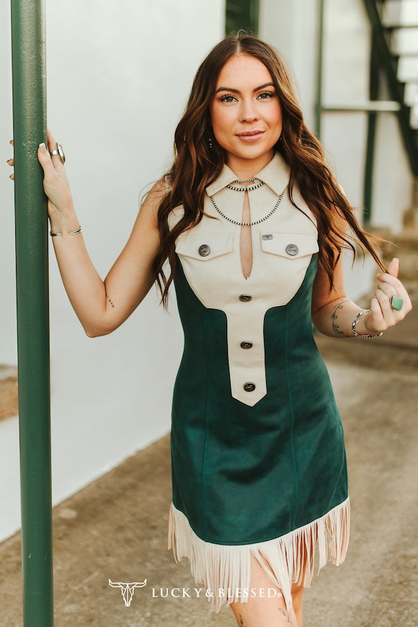 Robe western « Jade Suede » à franges