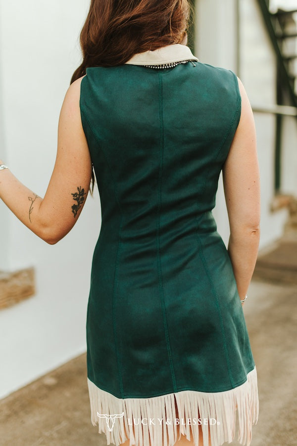 Robe western « Jade Suede » à franges