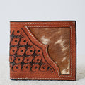 Portefeuille homme western en cuir et poils – Tooled classique
