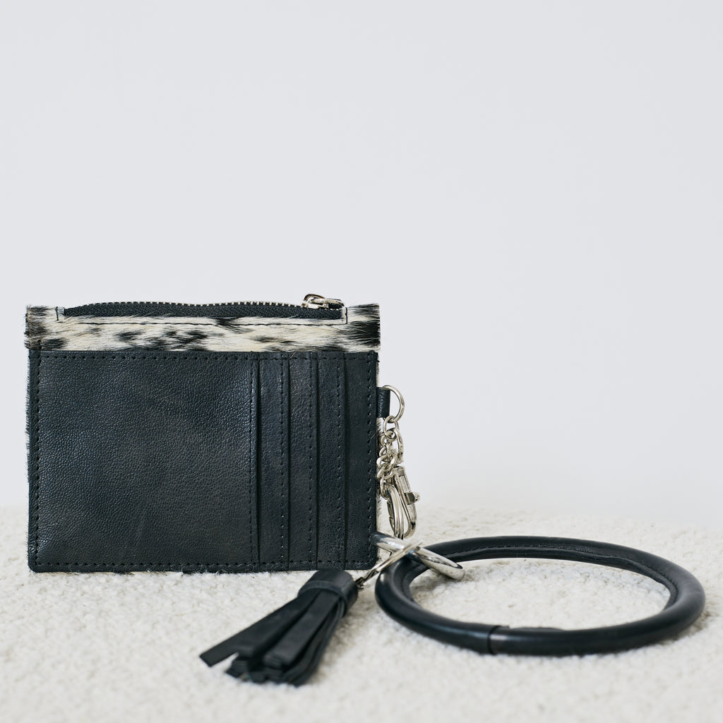 Porte-cartes western avec bracelet porte-clés