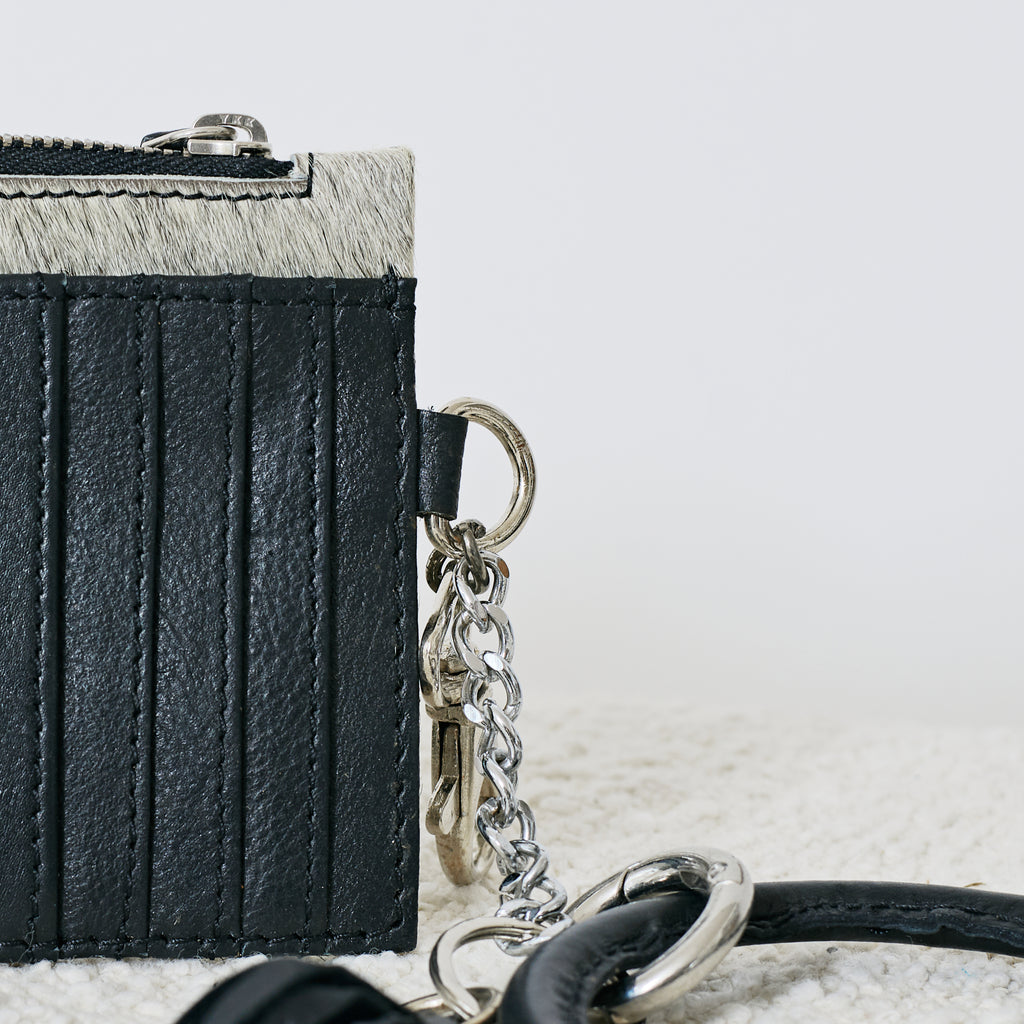 Porte-cartes western avec bracelet porte-clés