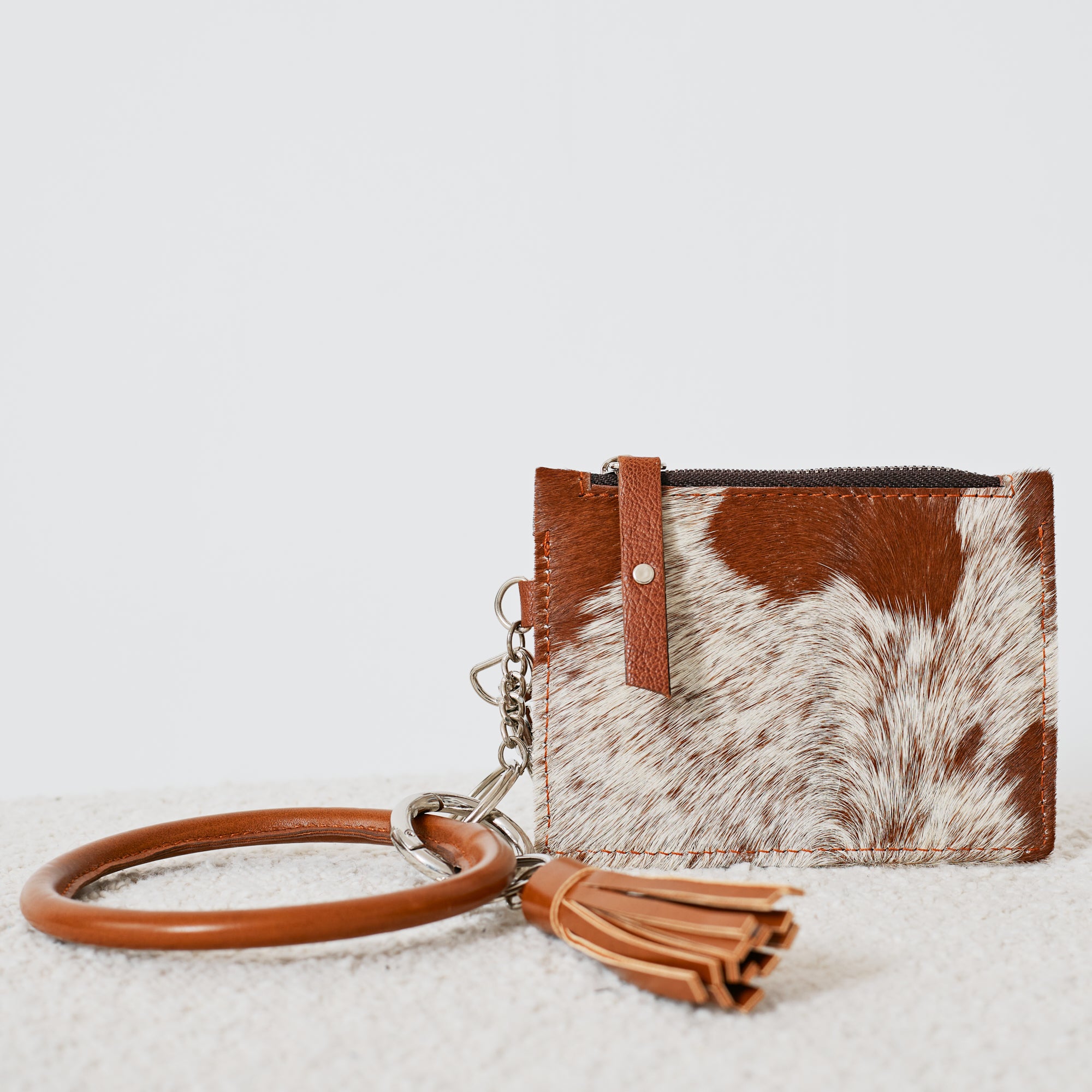 Porte-cartes western avec bracelet porte-clés