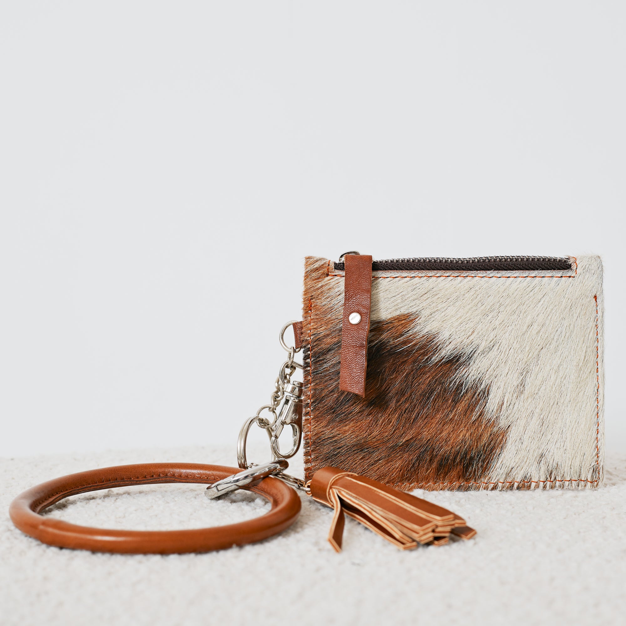 Porte-cartes western avec bracelet porte-clés