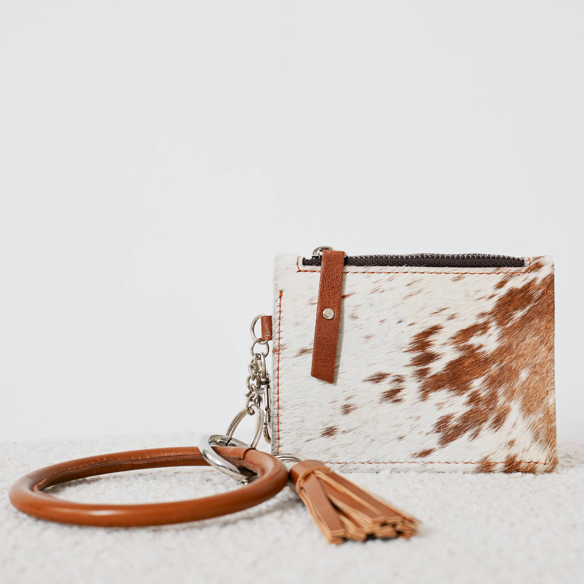 Porte-cartes western avec bracelet porte-clés