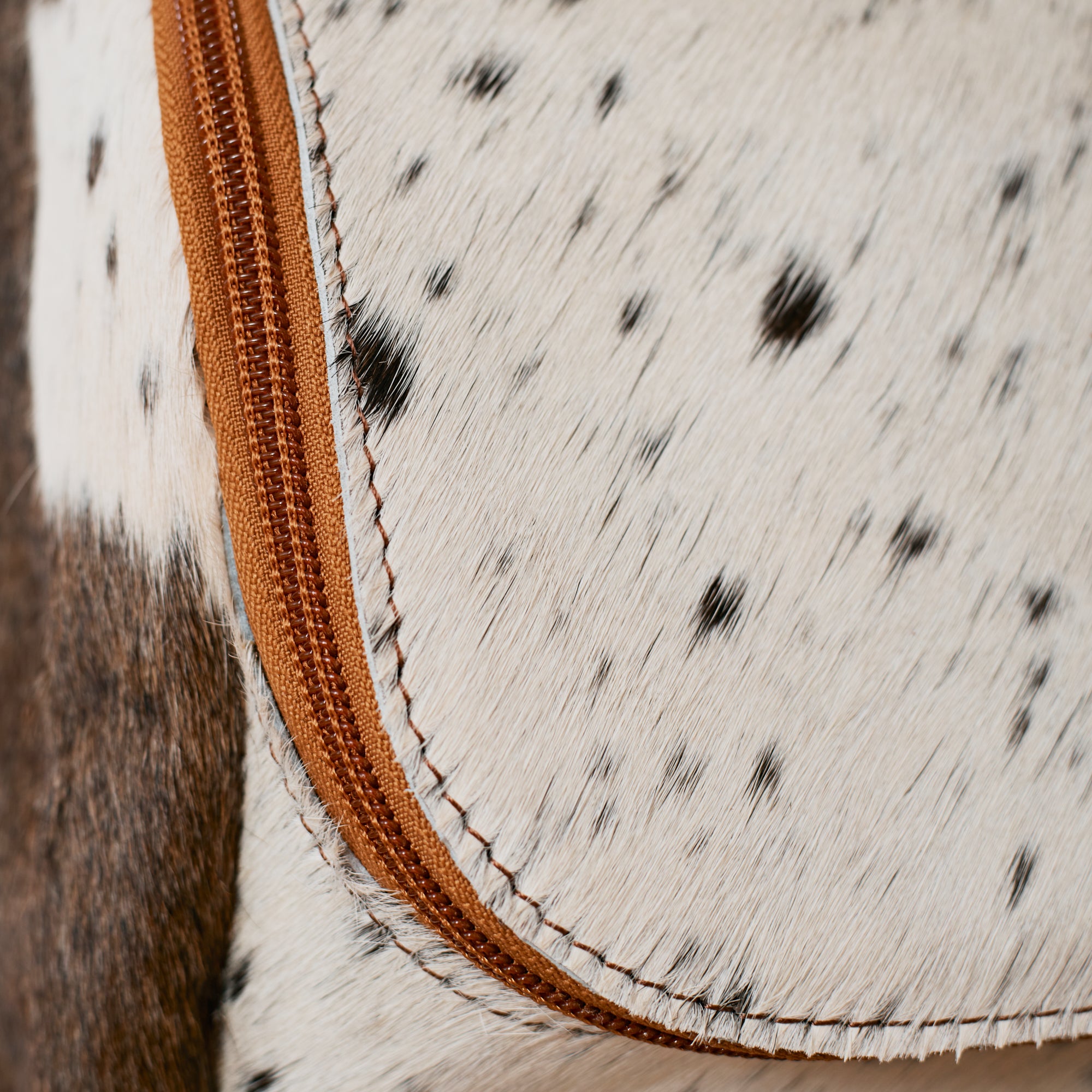 Sac à dos western multifonction en cuir & poil véritable