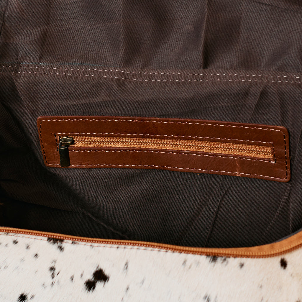 Multifunctional Western Backpack in Real Leather & Hair-on Hide