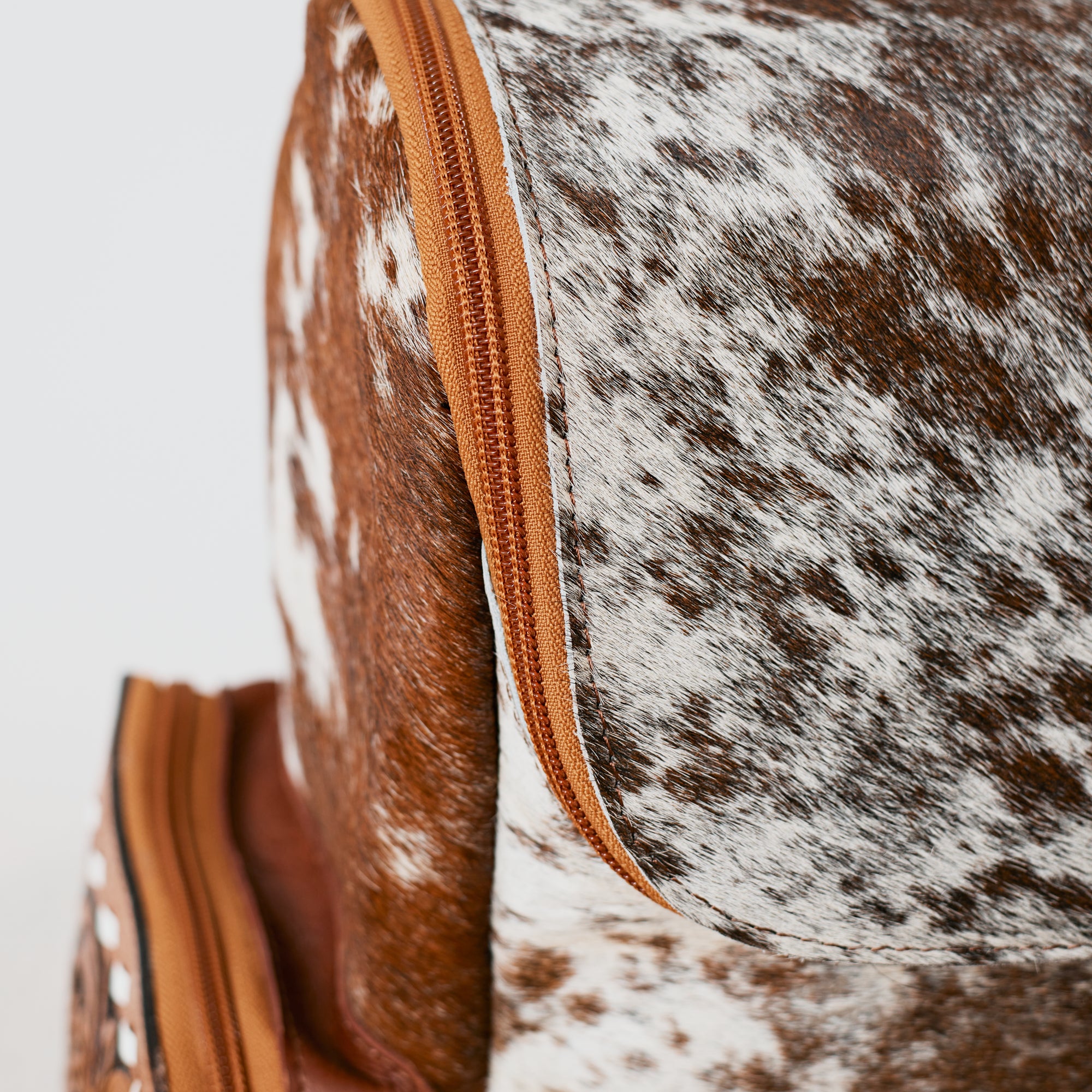 Sac à dos western multifonction en cuir & poil véritable