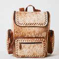 Sac à dos western multifonction en cuir & poil véritable