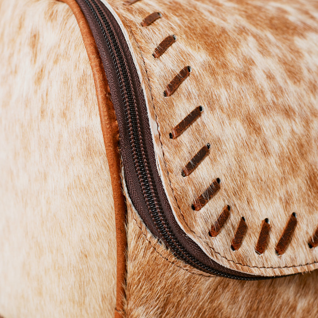 Sac à dos western multifonction en cuir & poil véritable