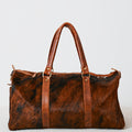 Sac duffle western en cuir & poil véritable