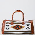 Sac duffle western Aztec crème, noir & cognac