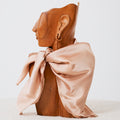 Foulard western satiné champagne