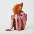 Foulard western satiné vieux rose