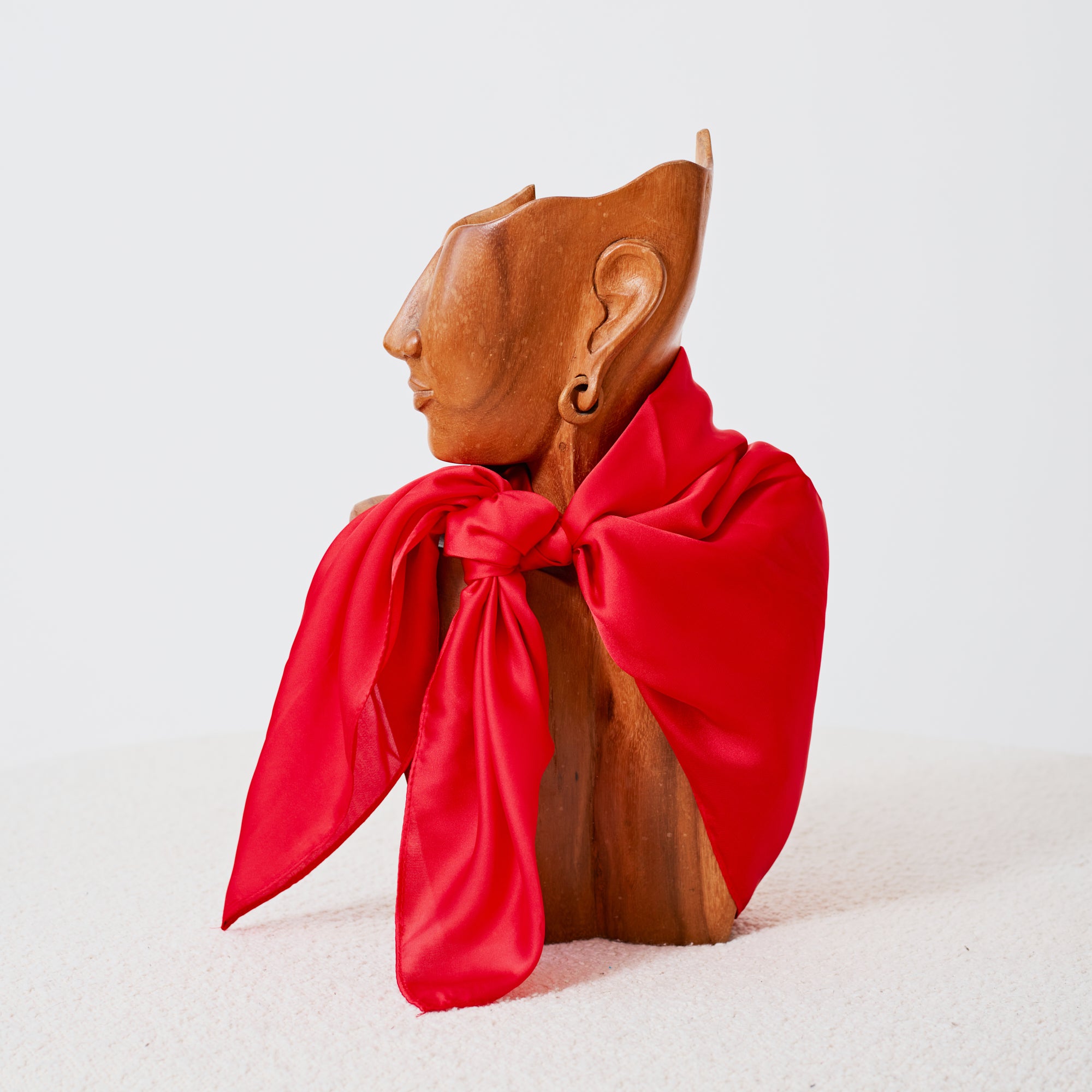 Foulard western satiné rouge
