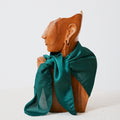 Foulard western satiné emeraude
