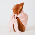 Foulard western satiné rose pâle