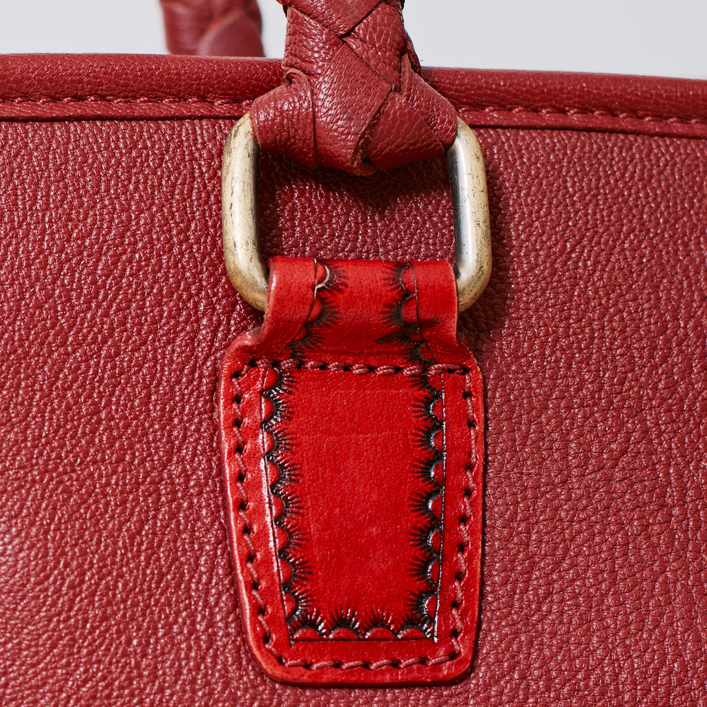 Sac à main western floral embossé