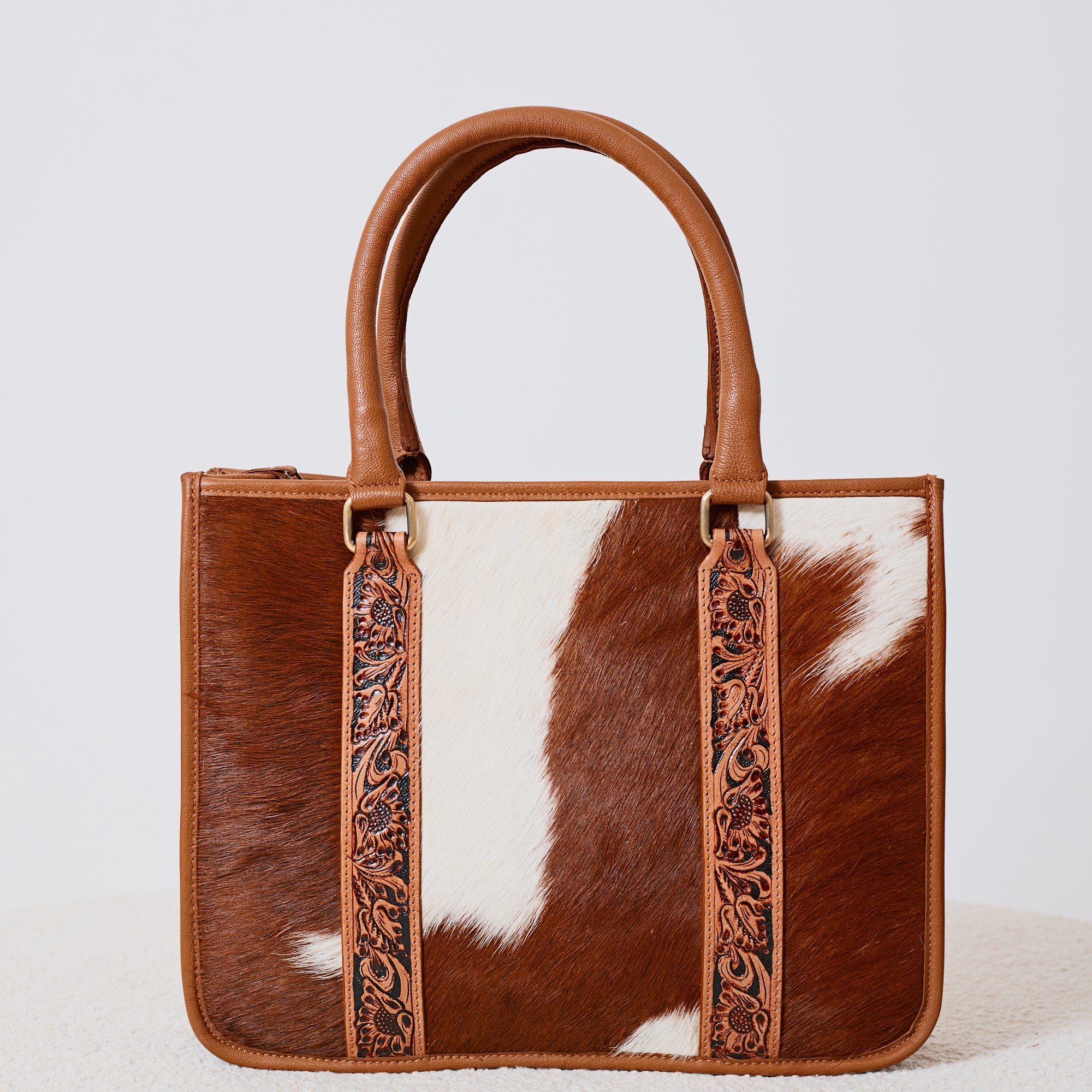 Sac à main western en poil de vache