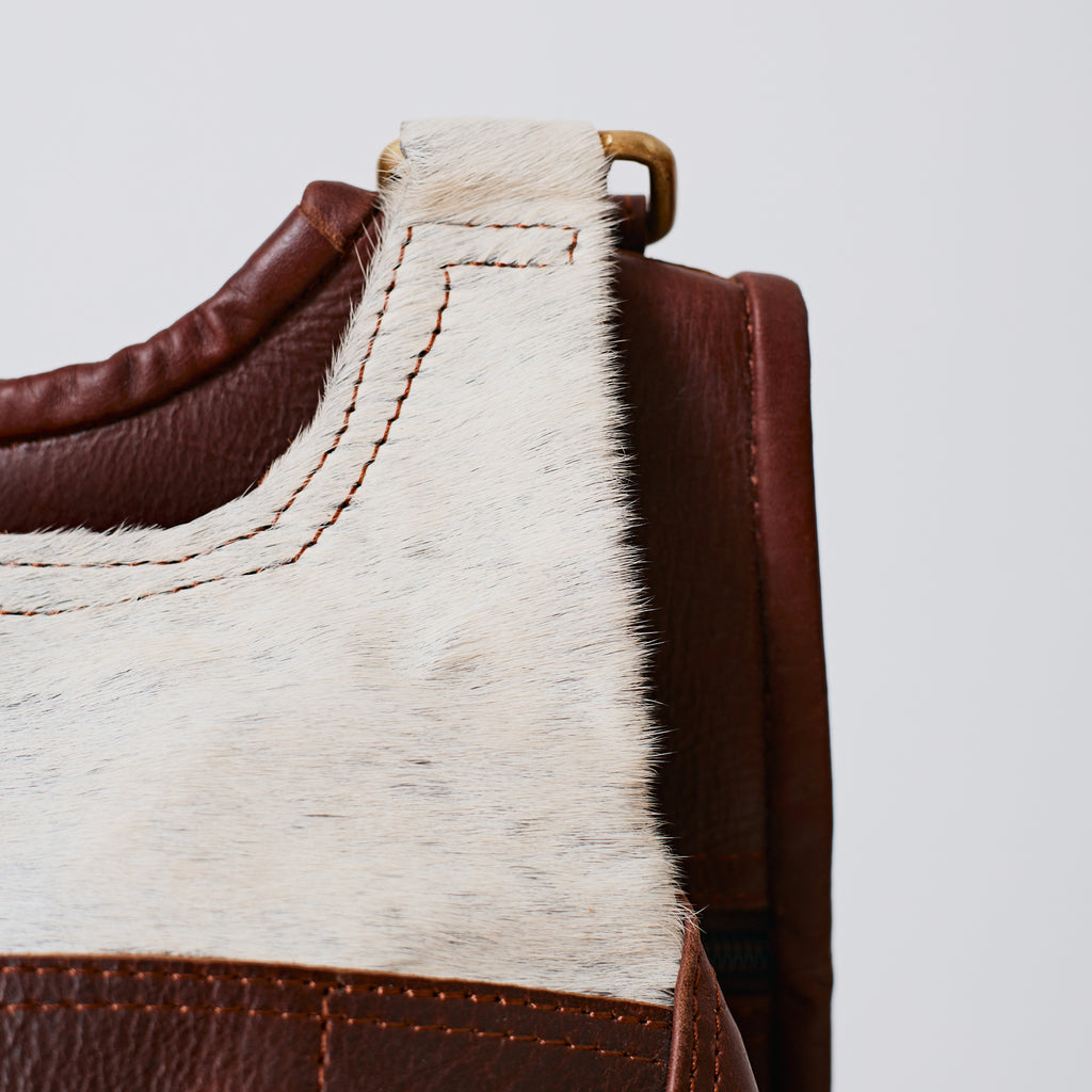 Sac à dos western en poil de vache