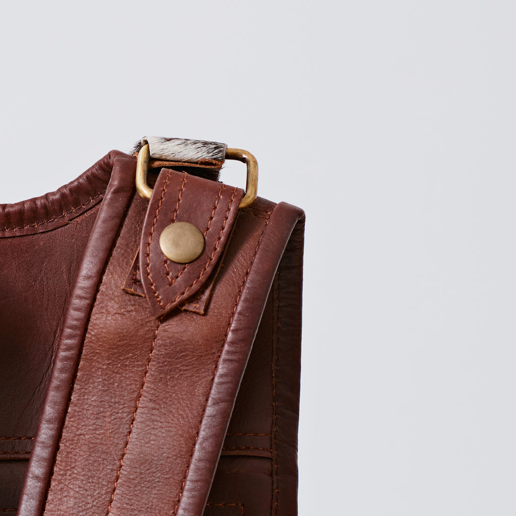 Sac à dos western en poil de vache