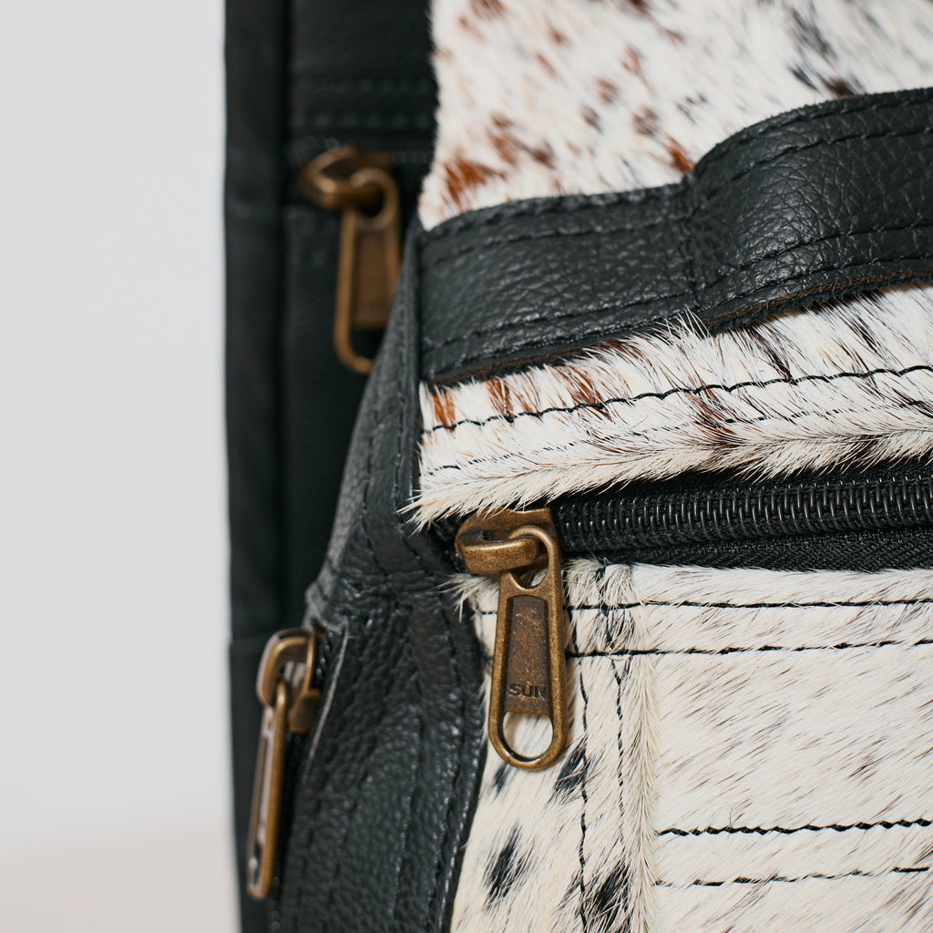 Sac à dos western en poil de vache