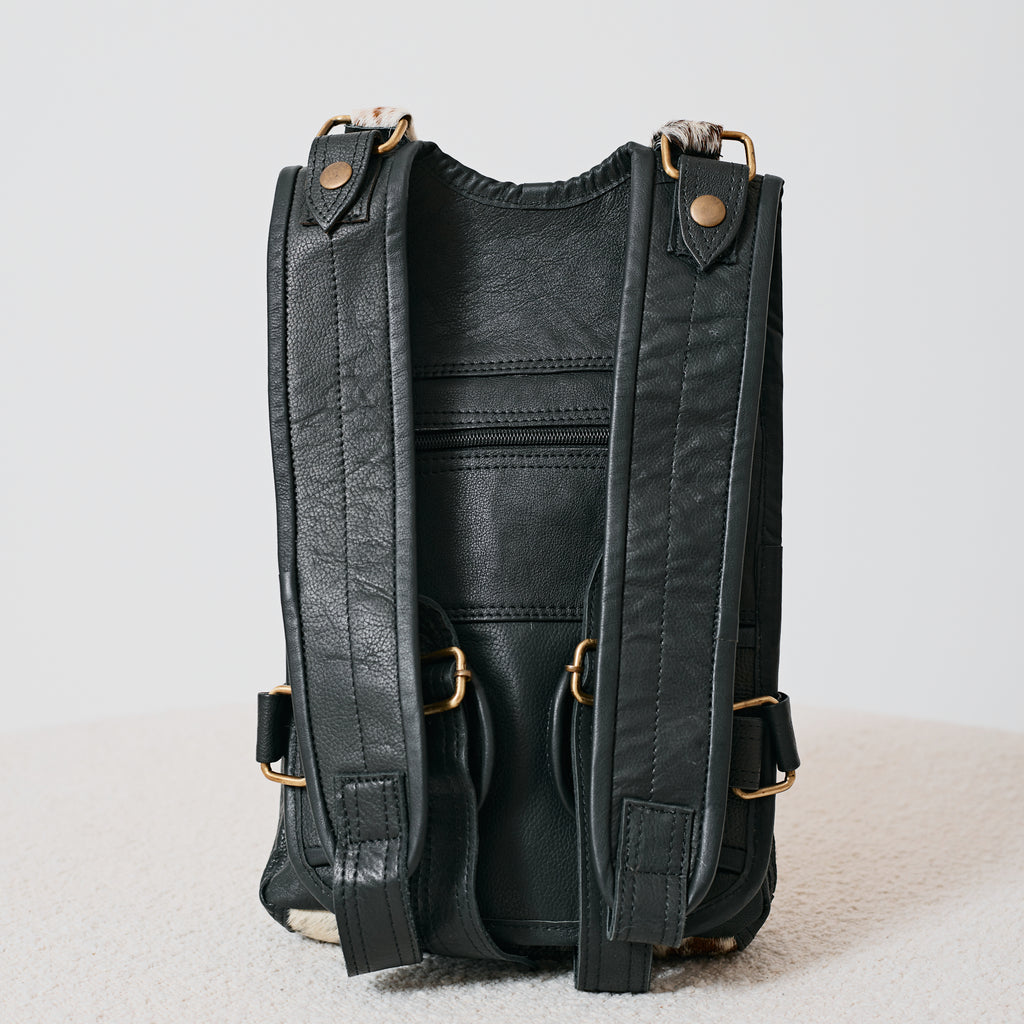Sac à dos western en poil de vache