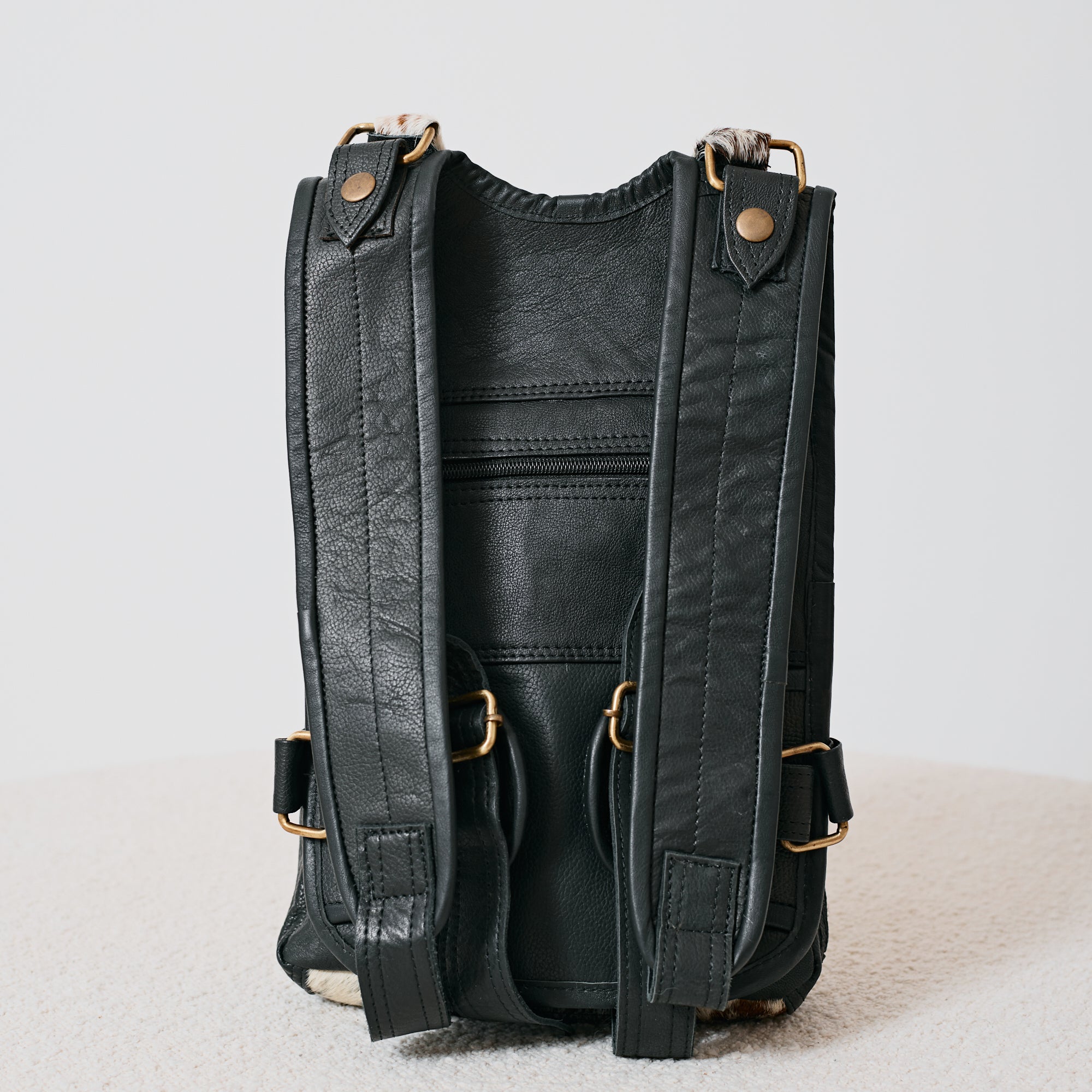 Sac à dos western en poil de vache