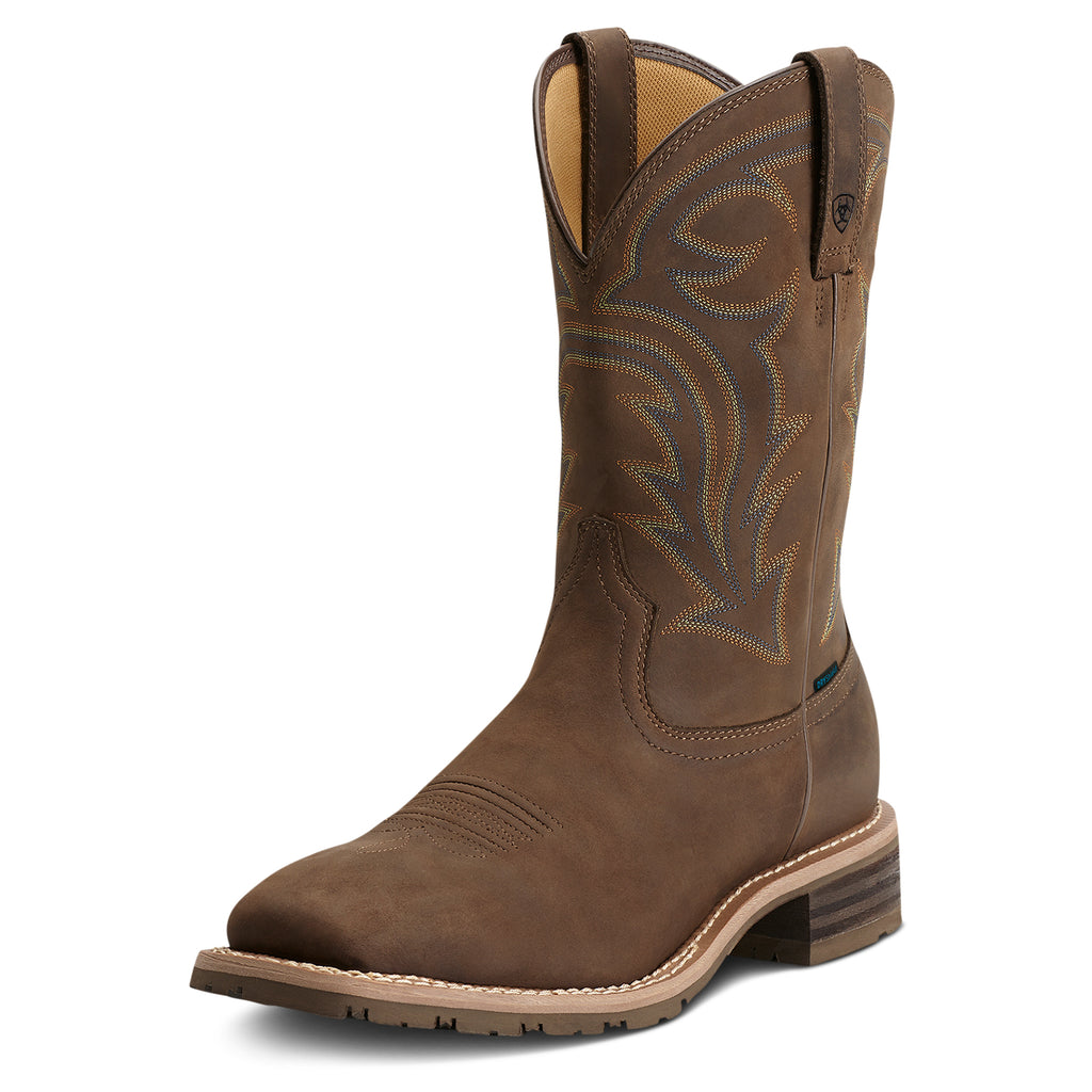 Ariat Hybrid Rancher Homme – Oily Distressed Brown (Botte Ranch Waterproof)