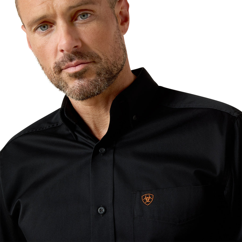Chemise Twill Classique Noire