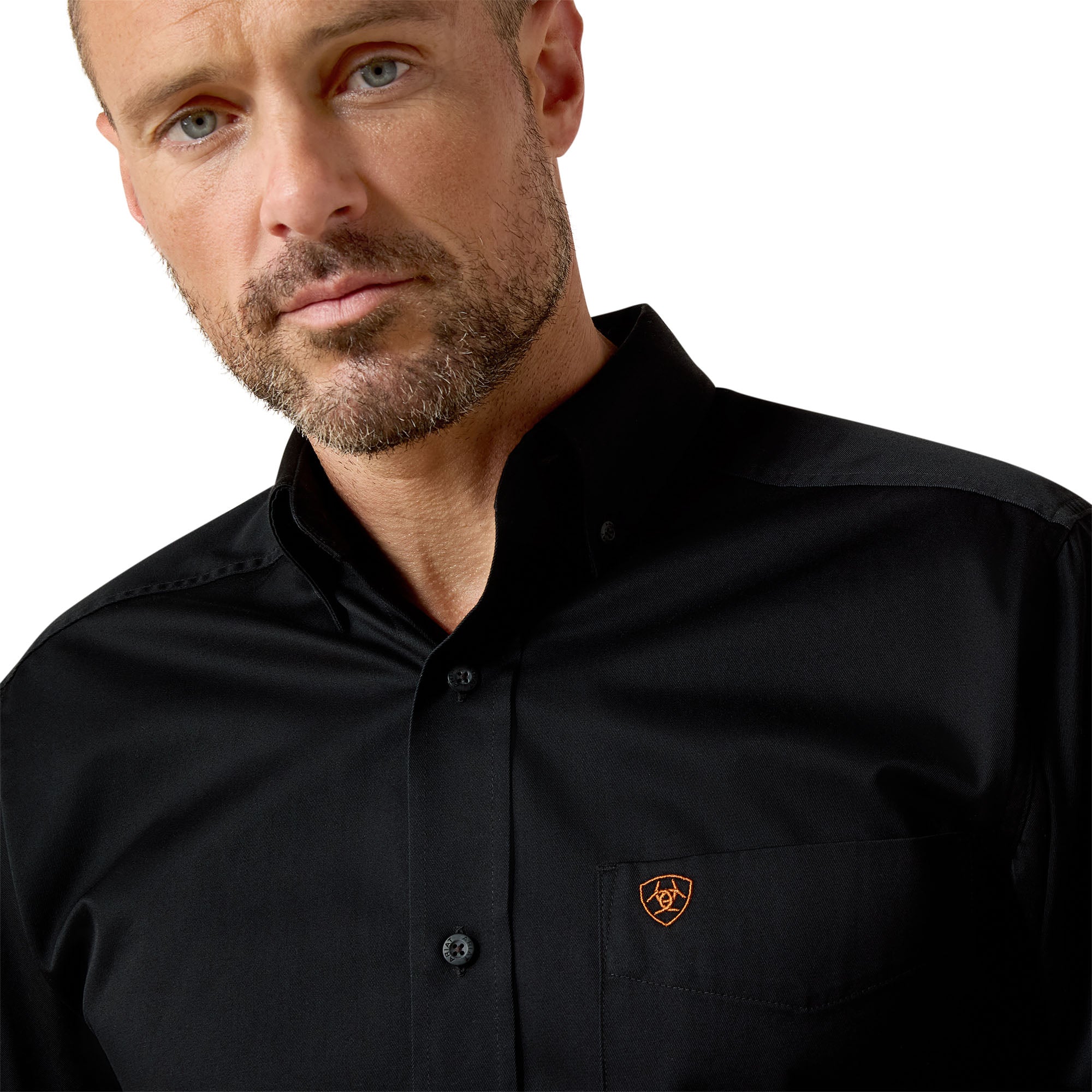 Chemise Twill Classique Noire